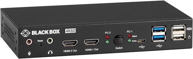 Black Box 4K HDMI Dual-Monitor KVM Switch KVD200-2H - KVM / audio / USB  switch - 2 ports - KVD200-2H - KVM Switches 