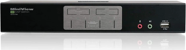 Alt view image 2 of 4 - IOGEAR 4-Port HDMI Multimedia KVMP Switch with Audio