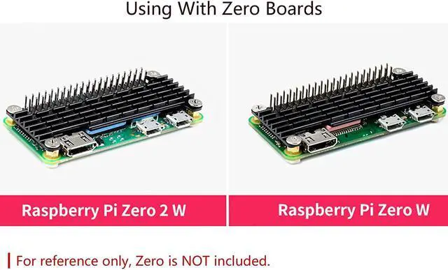 Alt view image 5 of 7 - Heatsink with Thermal Tapes, Aluminum Heatsink Cooler for Raspberry Pi Zero 2 W/Pi Zero 2 WH/Raspberry Pi Zero/Zero W/Zero WH