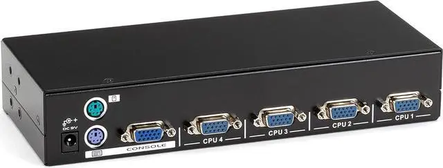 Alt view image 2 of 2 - Black Box KVM Switch 4-Port PS/2 Servers and Consoles