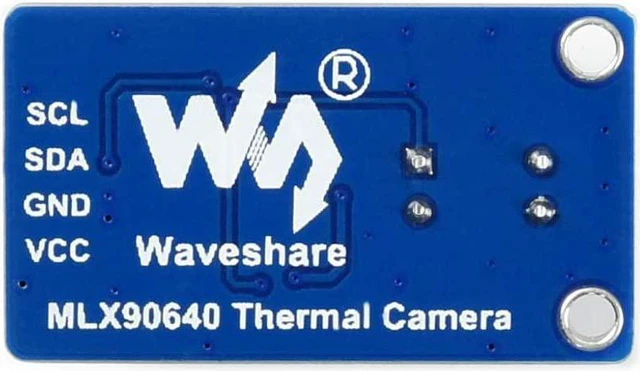Alt view image 5 of 6 - Waveshare MLX90640 IR Array Thermal Imaging Camera with 32×24 Pixels 110° Field of View Communicating via I2C Interface Supports Raspberry Pi/rduino(ESP32)/STM32, etc.