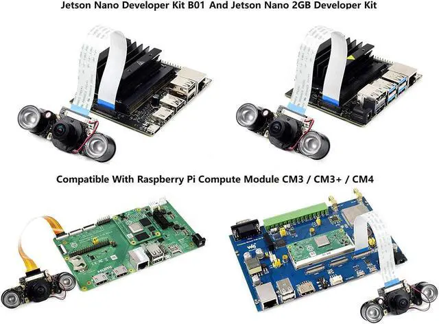 Alt view image 6 of 7 - Compatible with NVIDIA Jetson Nano Camera IMX219-160 8MP IR-Cut Infrared Night Vision Camera Module for Jetson Nano and Raspberry Pi Compute Module,162° FOV with IMX219 Sensor