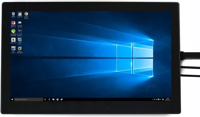 Alt view image 2 of 7 - waveshare 13.3inch Capacitive Touch Screen LCD V1, with Case and Toughened Glass Cover, 1920×1080, HDMI, IPS,