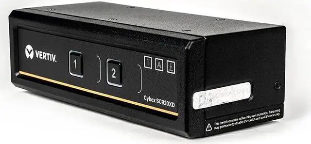 Alt view image 3 of 4 - Vertiv Cybex Secure 4K UHD KVM 2-Port DVI-I DP DualHead EAL4+ NIAP TAA Compliant (SC920XD-001)