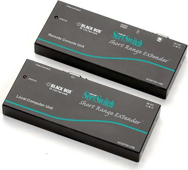 Main image of Black Box KVM Extender, Short Range-75ft, VGA, USB, CATx