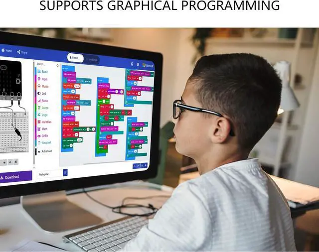 Alt view image 3 of 7 - Yahboom Micro Bit Robotic Control Handle Game Joystick STEM Education Graphic Compatible with Micro:bit V2 V1.5 for Kids (Without Microbit) (Handle Without microbit v2)