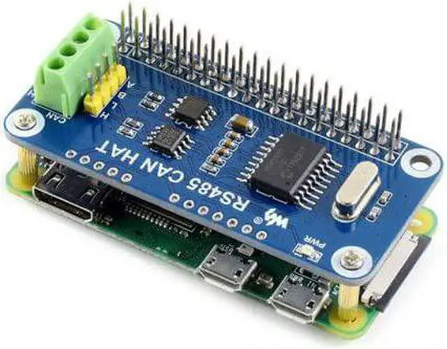 Alt view image 3 of 7 - Raspberry Pi RS485 CAN HAT Allows Stable Long-Distance Communication via RS485/CAN Functions Onboard MCP2515 Transceiver SN65HVD230 SP3485