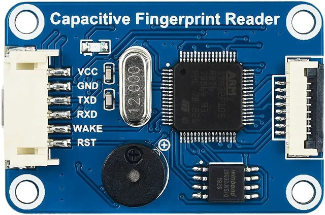 Alt view image 3 of 6 - Waveshare Capacitive Fingerprint Reader Onboard a High-Speed Digital Processor Commercial Fingerprinting Algorithm Semiconductor Sensor