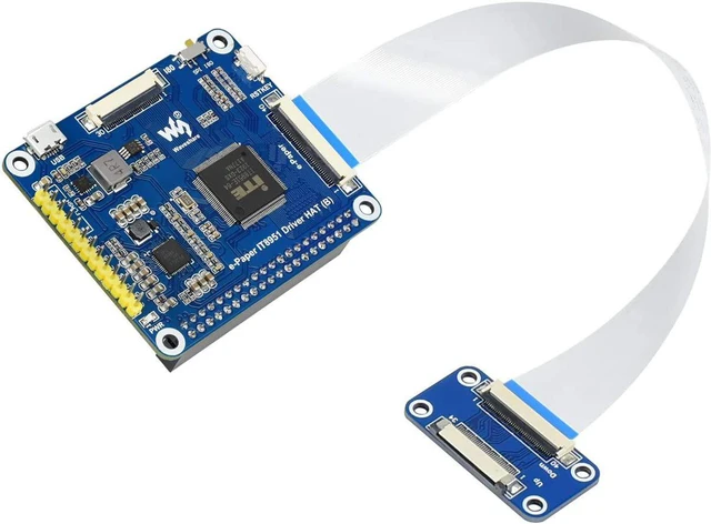 Alt view image 6 of 7 - Waveshare 6inch E-Paper Display Module, Compatible with Raspberry Pi, Connects via GPIO, I2C