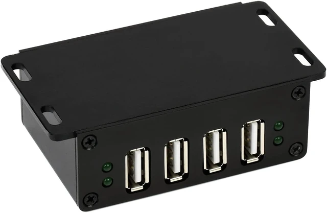 Alt view image 4 of 6 - Waveshare Industrial Grade USB HUB Extending 4X USB 2.0 Ports Suitable for Industrial/Office Environments with Higher Level Device Requirements