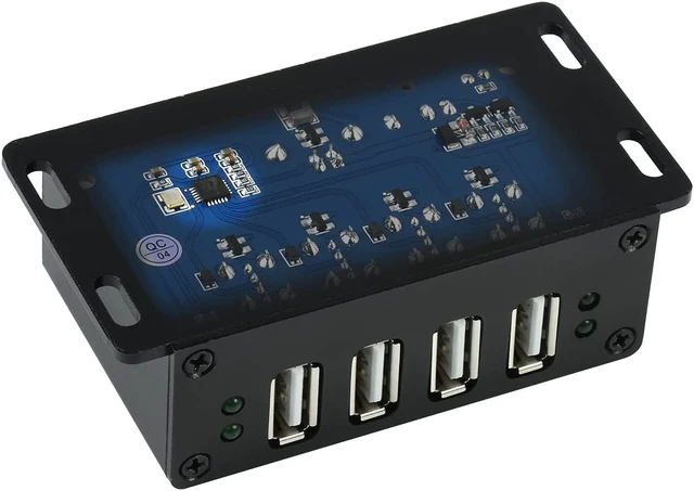 Alt view image 5 of 6 - Waveshare Industrial Grade USB HUB Extending 4X USB 2.0 Ports Suitable for Industrial/Office Environments with Higher Level Device Requirements