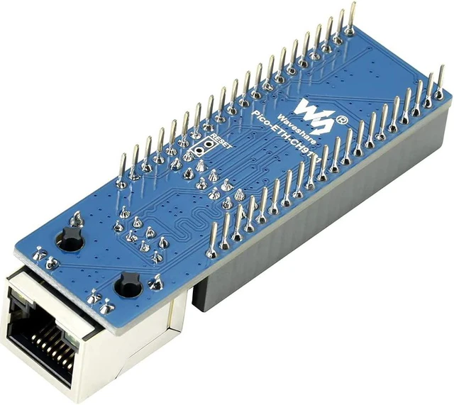 Alt view image 2 of 6 - Waveshare Ethernet to UART Converter for Raspberry Pi Pico 10/100M Ethernet Enabling Network Communication Through UART Supports 2-CH Ethernet to UART Data Transparent Transmission