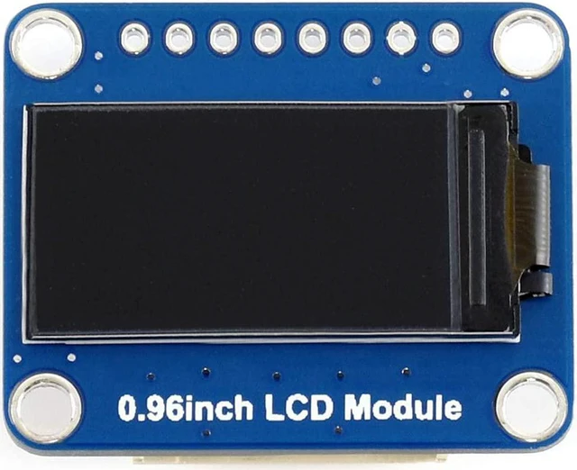Alt view image 2 of 5 - Waveshare General 0.96inch LCD Display Module Compatible with Raspberry Pi 4B/ 3B+ 160x80 Resolution IPS Screen with Embedded Controller Communicating via SPI Interface