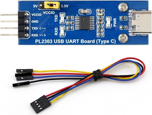 Main image of Waveshare PL2303 USB to UART (TTL) Communication Module Compatible with 1.8V/2.5V/3.3V/5V Logic Level with USB-C Connector Adopts PL2303