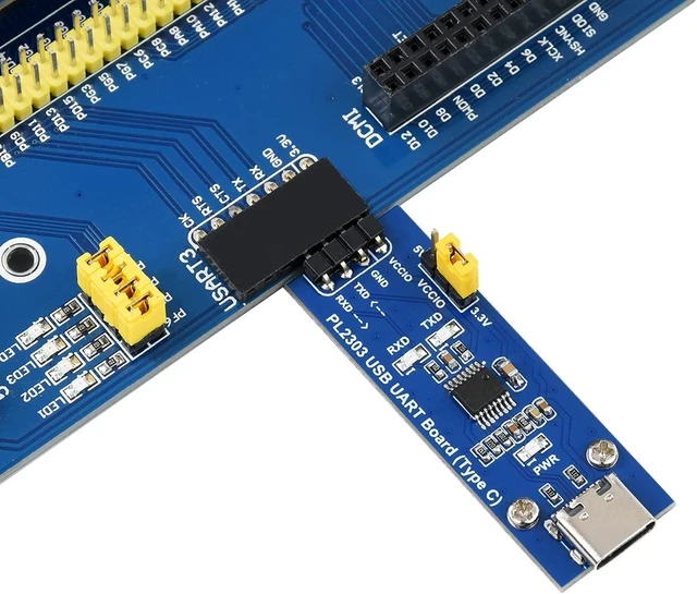 Alt view image 3 of 5 - Waveshare PL2303 USB to UART (TTL) Communication Module Compatible with 1.8V/2.5V/3.3V/5V Logic Level with USB-C Connector Adopts PL2303