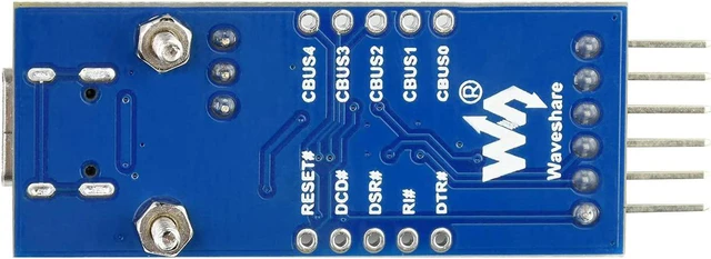 Alt view image 6 of 6 - Waveshare 2PCS FT232 USB to TTLUART Communication Module, USB Type C Connector, Compatible with Mac OS, Linux, Android, Wince, Windows 7/8/8.1/10/11...