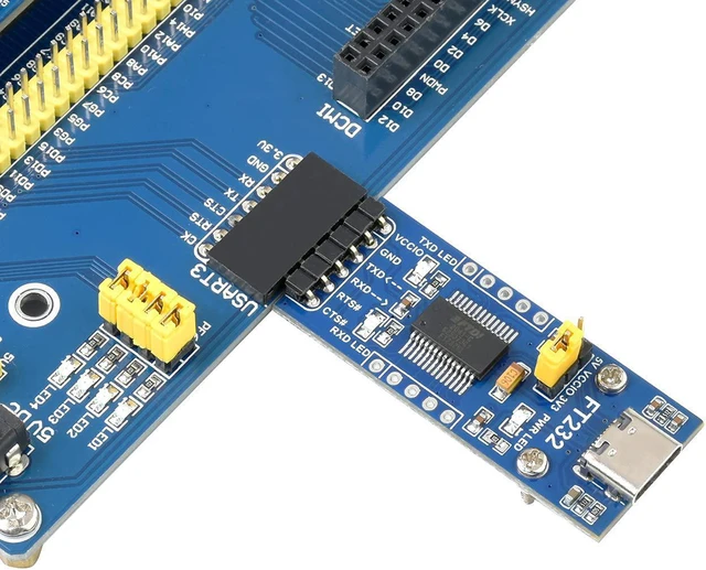 Alt view image 5 of 6 - Waveshare 2PCS FT232 USB to TTLUART Communication Module, USB Type C Connector, Compatible with Mac OS, Linux, Android, Wince, Windows 7/8/8.1/10/11...