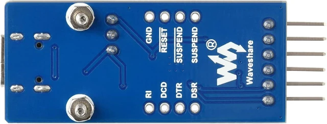 Alt view image 2 of 5 - Waveshare USB to UART (TTL) Communication Module Compatible with 3.3V Logic Level with USB-C Connector Adopts