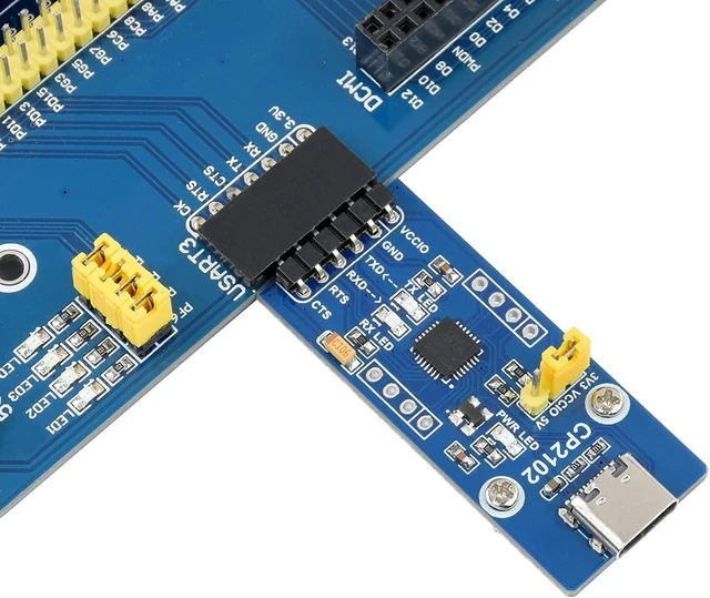 Alt view image 3 of 5 - Waveshare USB to UART (TTL) Communication Module Compatible with 3.3V Logic Level with USB-C Connector Adopts