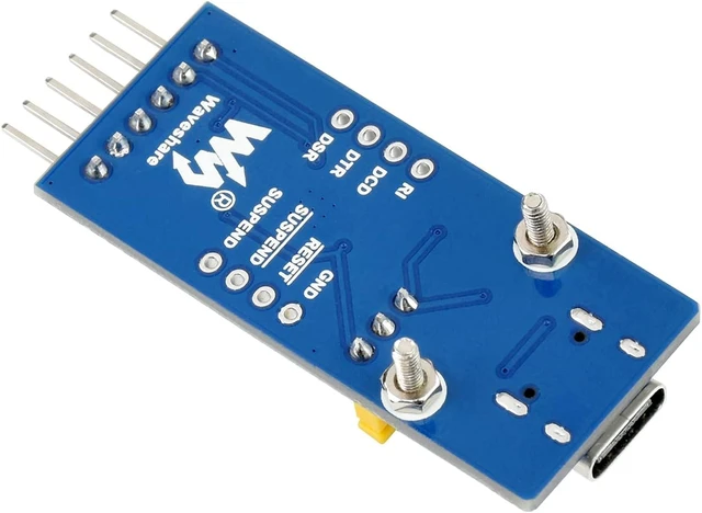 Alt view image 4 of 5 - Waveshare USB to UART (TTL) Communication Module Compatible with 3.3V Logic Level with USB-C Connector Adopts