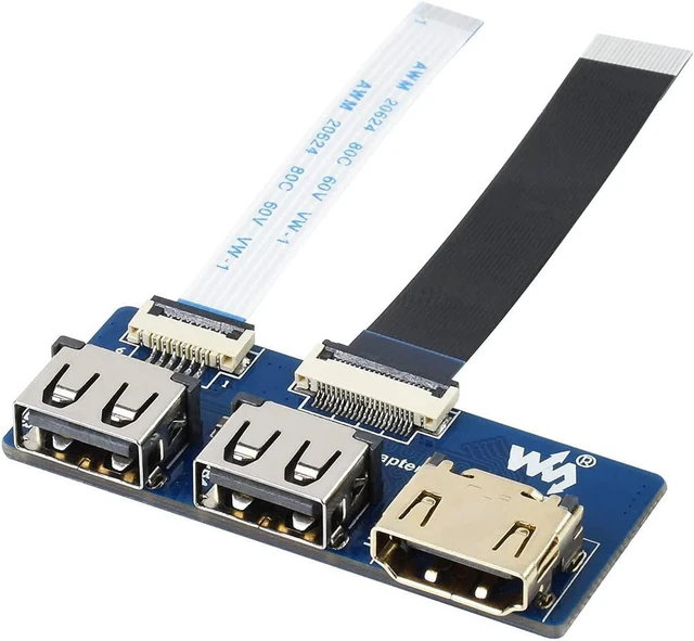 Alt view image 2 of 5 - Waveshare CM4-IO-BASE-BOX-B for Raspberry Pi Compute Module 4 Bundle with USB HDMI Adapter (10 Items)
