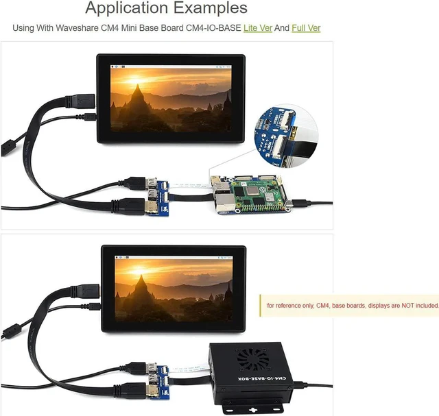 Alt view image 4 of 7 - waveshare USB HDMI Adapter Specialized for CM4-IO-BASE Adapting FFC Connector to Standard Connector