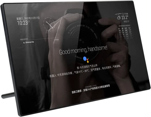 Main image of waveshare 13.3inch Magic Mirror Mini-Computer Powered by Raspberry Pi CM4 13.3inch HD Touch Screen with USB/ETH Ports with Powerful Raspberry Pi CM4101000 Inside