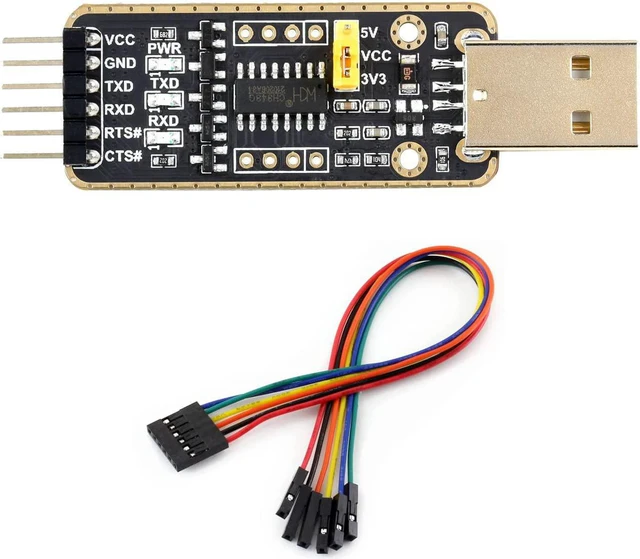 Main image of waveshare USB to TTLUART Communication Module, USB Type A Connector, Compatible with Mac, Linux, Android, Windows 7/8/8.1/10/11