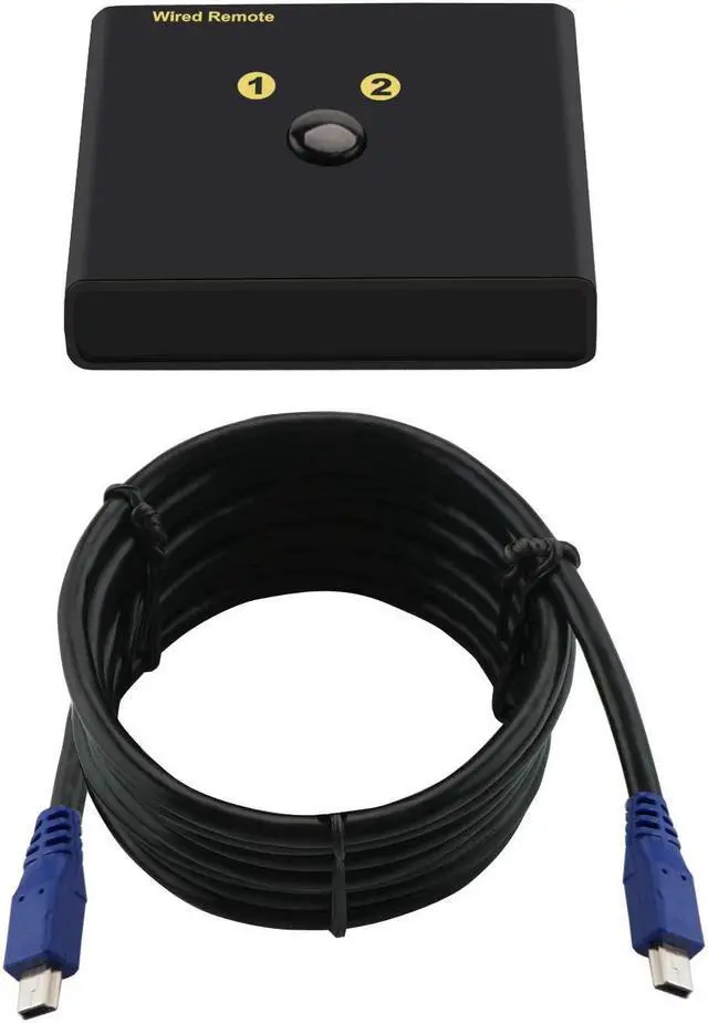 Main image of Replacement Wired Remoter A B Toggle Switcher for CKL 2 Port Dual Monitor KVM Switches