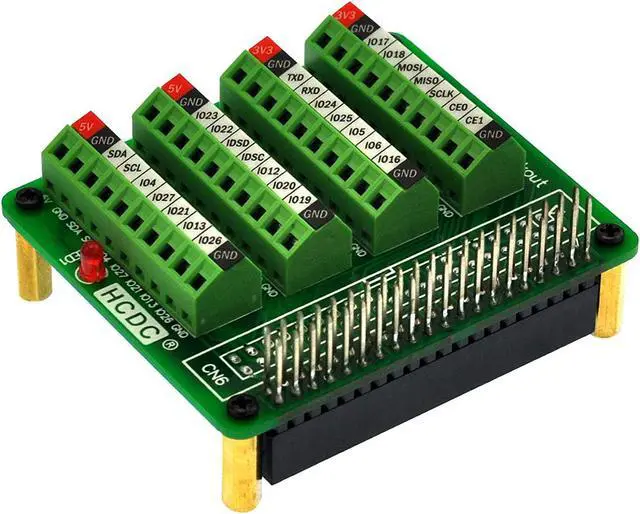 Alt view image 3 of 7 - RPi GPIO Terminal Block Breakout Board HAT, for Raspberry Pi