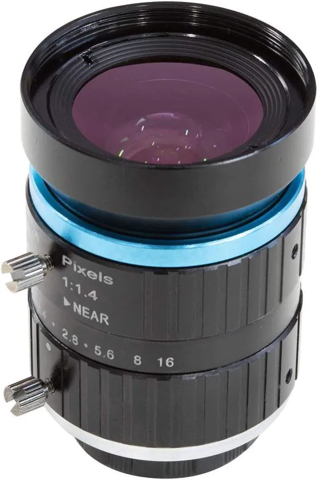 Main image of C-Mount Lens for 12MP IMX477 Raspberry Pi HQ Camera, 16mm Focal Length with C-CS AdapterManual Focus and Aperture Adjustment