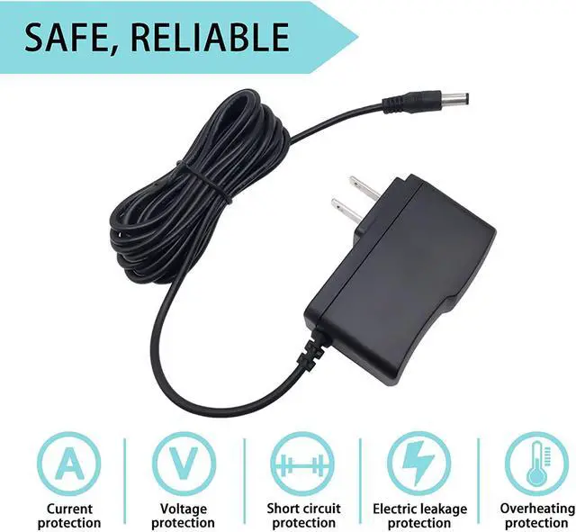 Alt view image 2 of 6 - 9V AC DC Power Supply Adapter Charger for BOSS Roland PSB-1U PSB1U Effect Pedal and BOSS Roland GT-10 GT-10B BCB-60 Multi-Effects Guitar with 6ft Long Cord