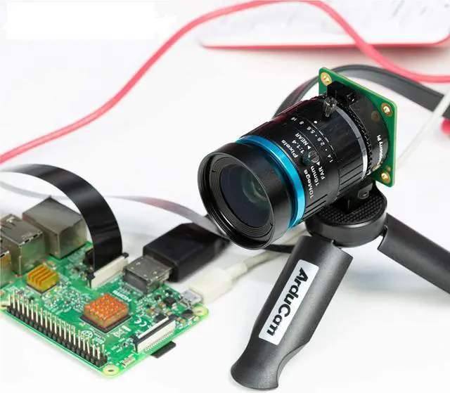 Alt view image 5 of 6 - C-Mount Lens for 12MP IMX477 Raspberry Pi HQ Camera, 16mm Focal Length with C-CS AdapterManual Focus and Aperture Adjustment