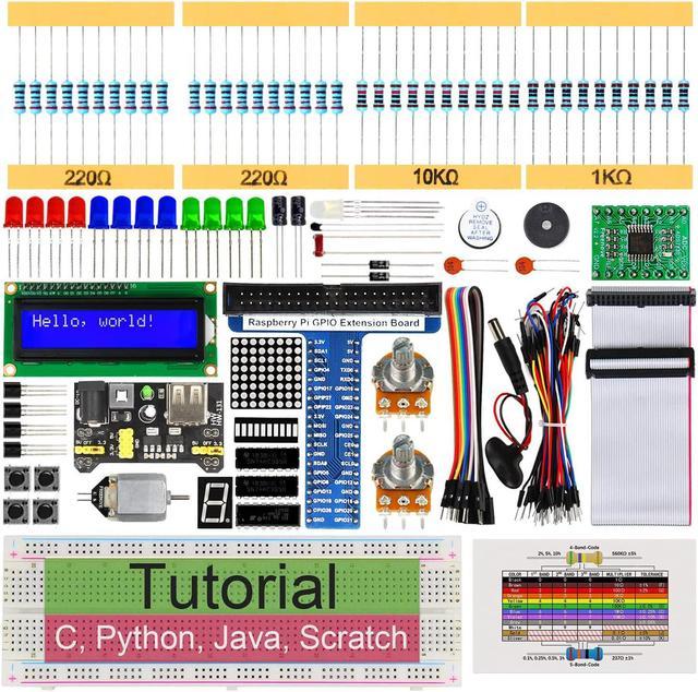 Freenove Super Starter Kit for Raspberry Pi 4 B 3 B+ 400, 411-Page