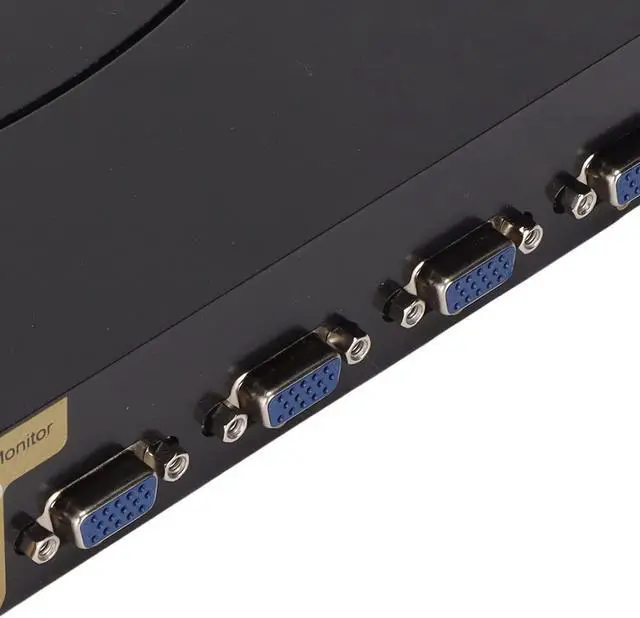 Alt view image 6 of 7 - Ennovor 4 in 1 VGA Kvm Switch, 2 Switching Modes, 1920 X 1440 Resolution, Metal Housing Fingerprint Resistant Dust Resistant Heat Dissipation Suitable for Win for Video Conferencing(USA)