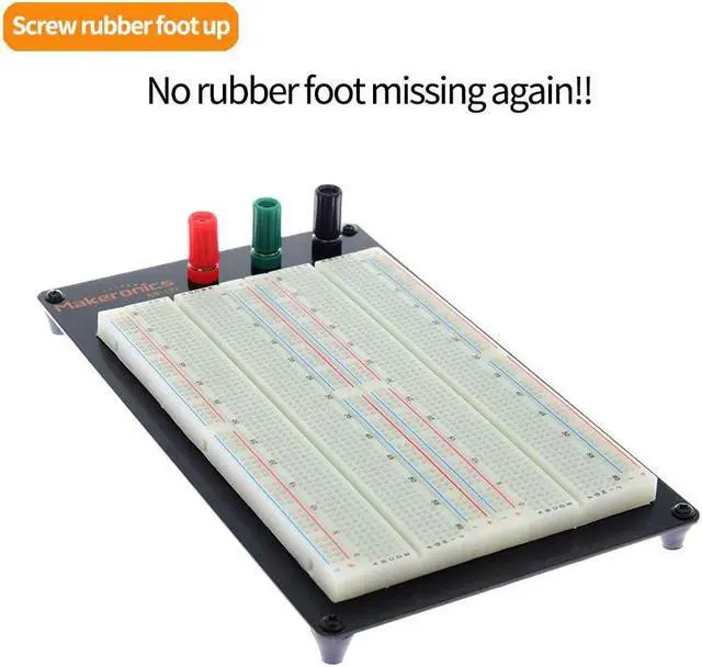 Alt view image 2 of 7 - 1660 Solderless Breadboard Kit 350 Jumper Wires 65 Jumper Wires
