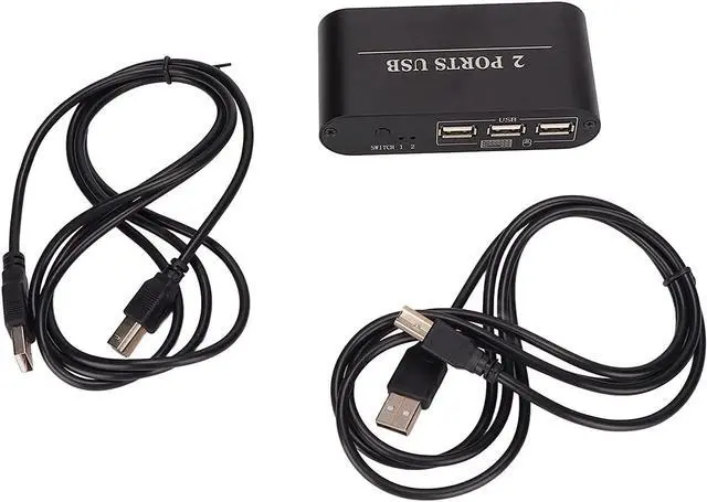 Alt view image 7 of 7 - High Definiti Multimedia Interface, Built in High Performance Chip Kvm Switch Box, Control 2 Computers, USB Interface Power Supply, 4K 30Hz Suitable for Keyboard, Mouse