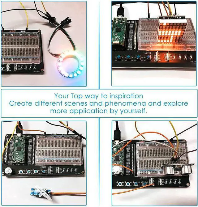 Alt view image 5 of 7 - Micro Python Programing Kit for Raspberry Pi Pico, Breadboard, I2C 1602 LCD Display Module for Raspberry Pi Beginners & Software Engineer
