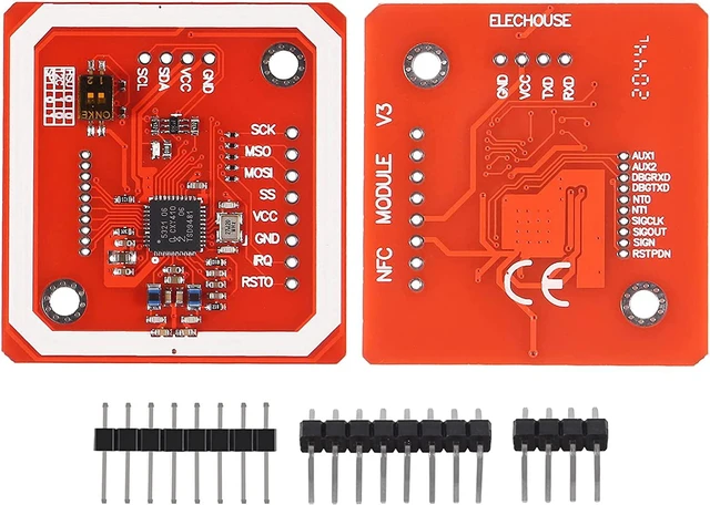 Alt view image 3 of 6 - 10-Piece PN532 NFC NXP RFID Module V3 Kit, Near Field Communication Reader with I2C SPI HSU, S50 White Card & Key Card, Arduino, Raspberry Pi, DIY Smart Phone & Android Phone Compatible
