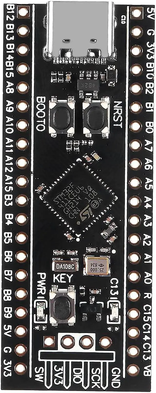 Alt view image 3 of 6 - DORHEA 3Pcs STM32F411 Development Board V3.0 STM32F411CEU6 STM32F4 Learning Board 100Mhz Freq 128KB RAM 512KB ROM for Ardu-ino Programming