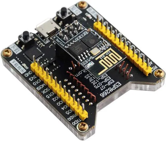 Alt view image 4 of 6 - Stemedu ESP8266 Test Board Code Burner Flash Downloader ESP8266 ESP-01S Serial WiFi Wireless Transceiver Module for Fixture Board (Pack of 5pcs)