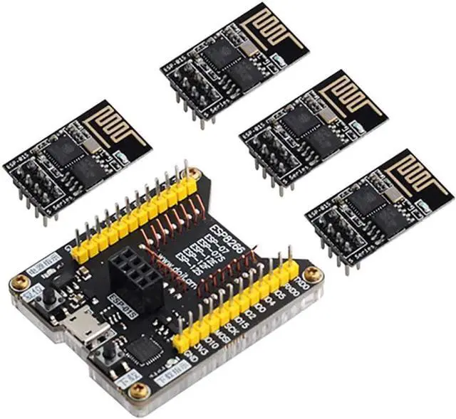 Alt view image 6 of 6 - Stemedu ESP8266 Test Board Code Burner Flash Downloader ESP8266 ESP-01S Serial WiFi Wireless Transceiver Module for Fixture Board (Pack of 5pcs)