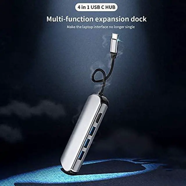 Alt view image 3 of 7 - Chuanmin-us USB-C HUB 4 in 1 Type-C to HDMI USB3.0 Multi-Function Expansion Dock (Color : Grey)