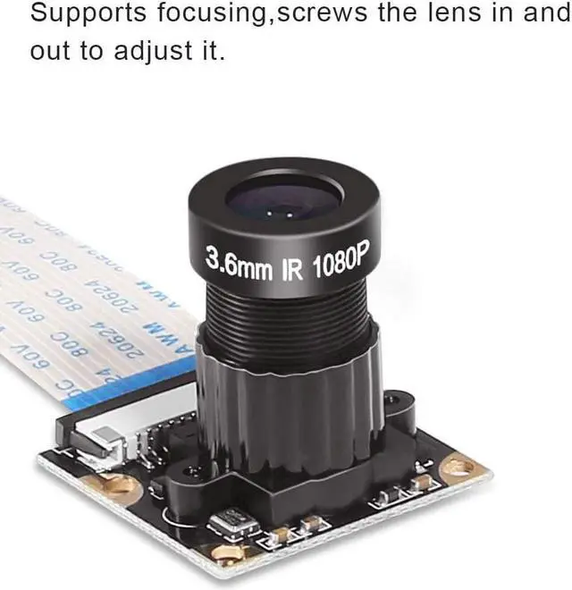 Alt view image 5 of 7 - Dorhea for Raspberry Pi 4 B 3 B+ Camera Module for Raspberry Pi 3 b+ Webcam Camera 5MP 1080p OV5647 HD Video Webcam Compatible with Raspberry Pi 2 Raspberry-pi 3 Model B Model B+