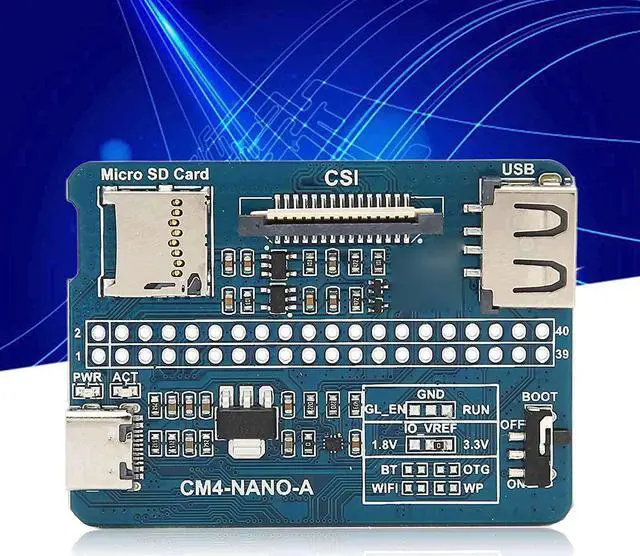 Alt view image 5 of 7 - Raspberry Pi 4 Model A Mini Base Board for Rpi Cm4 B to B Connector Quad Core Cm4 Ultra Mini Expansion Board for Web Application Development