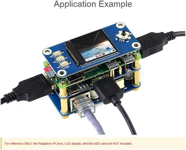 Alt view image 7 of 7 - PoE Ethernet/USB HUB HAT for Raspberry Pi Zero W WH with 1x RJ45 3X USB 2.0 Ports 802.3af-Compliant @XYGStudy (PoE/ETH/USB HUB HAT)