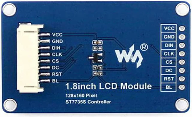 Alt view image 3 of 6 - Waveshare 1.8 LCD Compatible with Jetson Nano/Raspberry Pi 4B/ 3B+/ 3A+/ 3B/ 2B/ 1B+/ 1A+/ Zero 2 W/Zero W/Zero