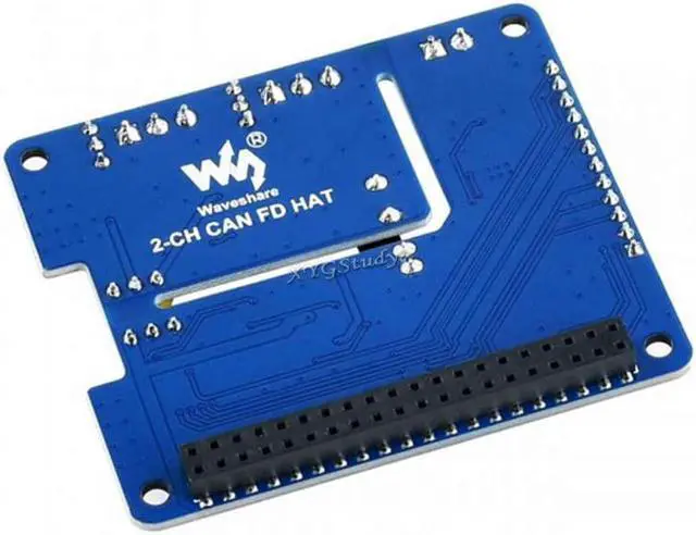 Alt view image 7 of 7 - XYGStudy 2-Channel Isolated CAN FD Expansion HAT for Raspberry Pi Supports CAN2.0 and CAN FD Protocols Communication Interface SPI MCP2517FD MCP2562FD 3.3V/5V with Multi Onboard Protection Circuits