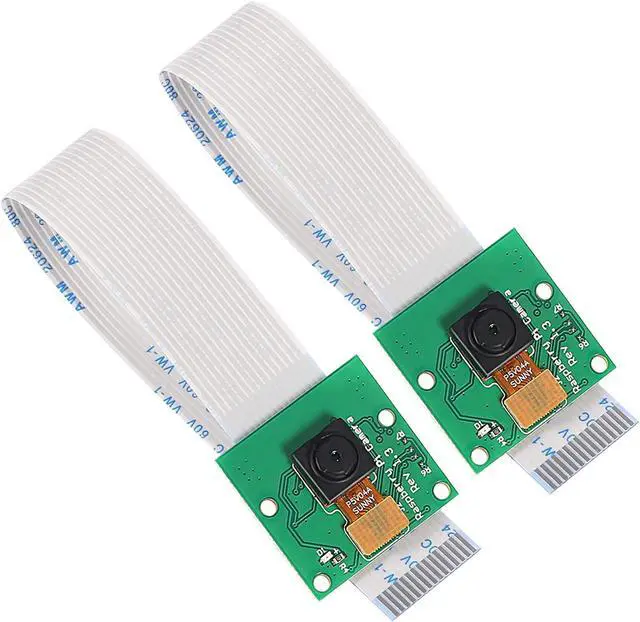 Main image of ALMOCN 2PCS 5 Megapixels Camera Module for Raspberry Pi 1080P HD OV5647 Sensor with 6 Inch 15 Pin Ribbon Cable for Raspberry Pi 3, 3B+, 4 and Model A/B/B+