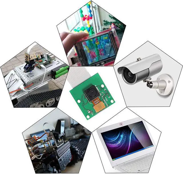 Alt view image 7 of 7 - ALMOCN 2PCS 5 Megapixels Camera Module for Raspberry Pi 1080P HD OV5647 Sensor with 6 Inch 15 Pin Ribbon Cable for Raspberry Pi 3, 3B+, 4 and Model A/B/B+